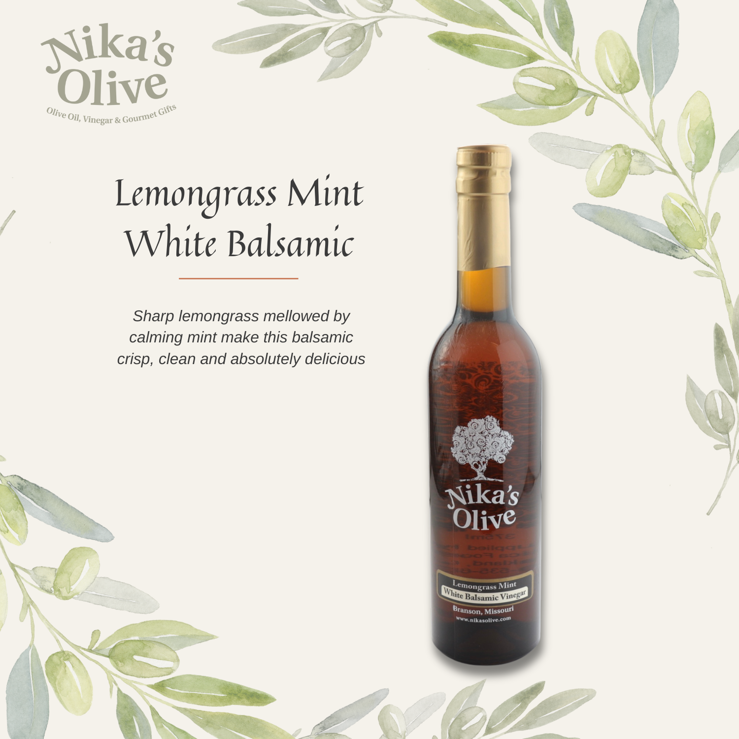 Shop Flavored Olive Oils & Aged Balsamic Vinegar Online | Nika's